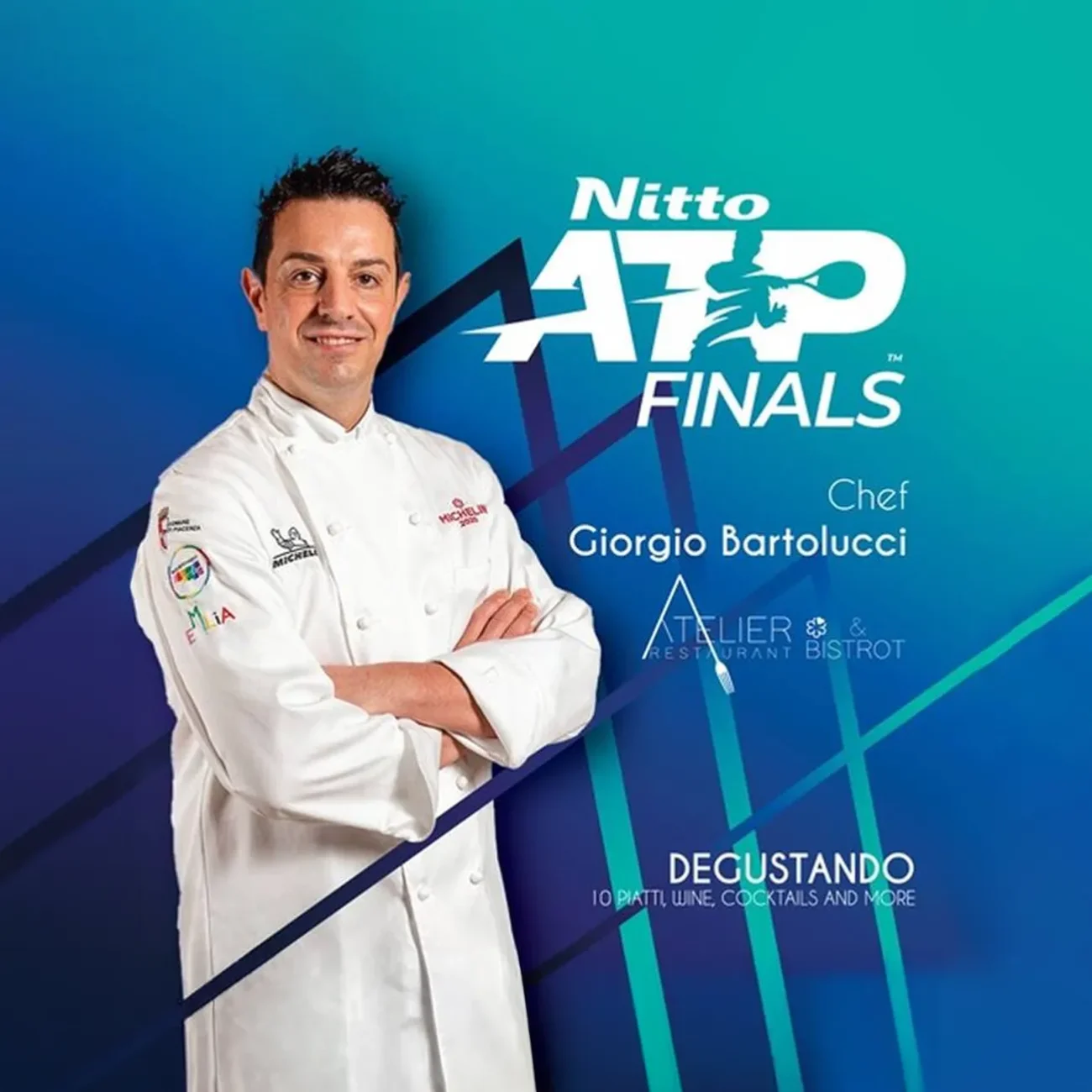 Lo chef Giorgio Bartolucci ospite delle Nitto Atp Finals